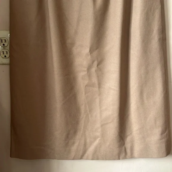 Vintage Pendleton Tan Virgin Wool A-Line Midi Skirt Size 16 Normcore - Picture 2 of 10